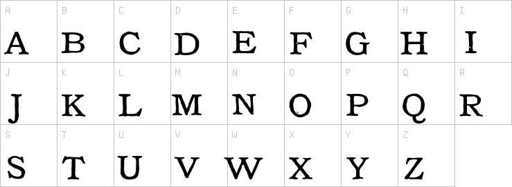 Uppercase characters
