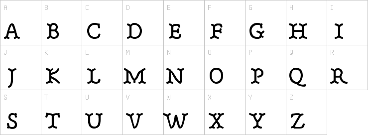 Uppercase characters