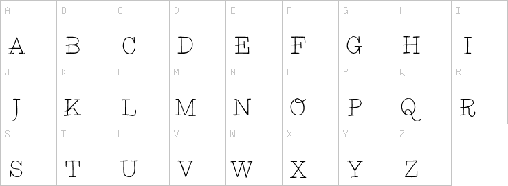 Uppercase characters