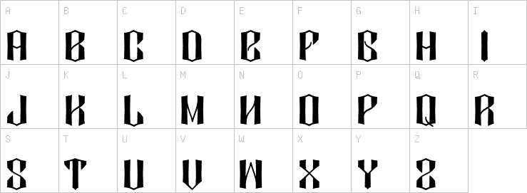 Uppercase characters