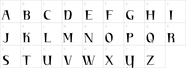 Uppercase characters