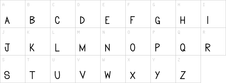 Uppercase characters