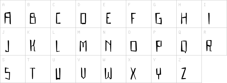 Uppercase characters