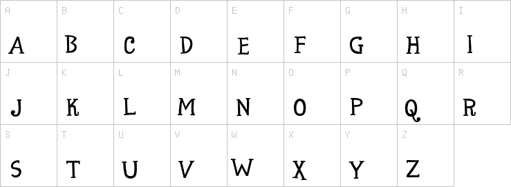 Uppercase characters