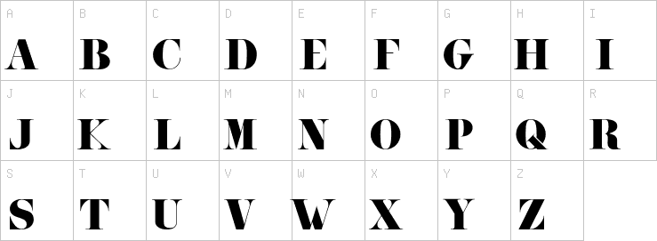 Uppercase characters