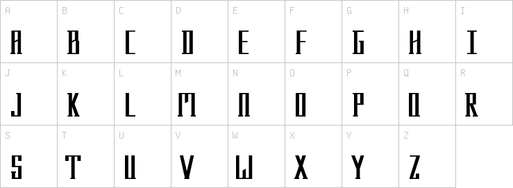 Uppercase characters