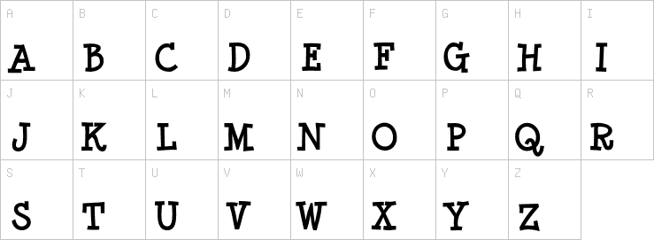 Uppercase characters