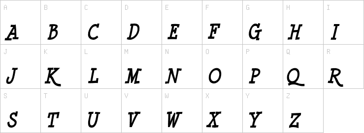 Uppercase characters
