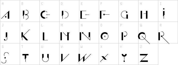 Uppercase characters