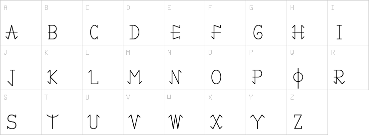 Uppercase characters