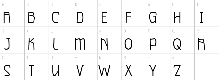 Uppercase characters
