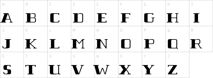 Uppercase characters