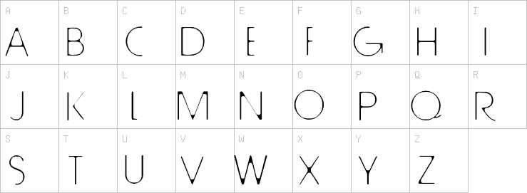 Uppercase characters