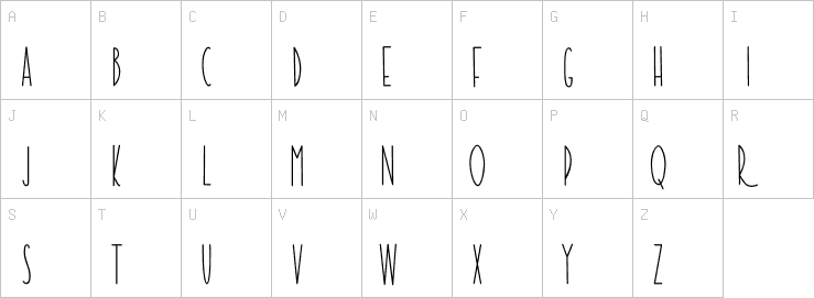 Uppercase characters