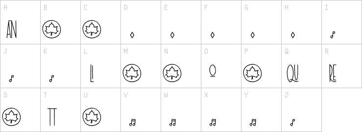 Uppercase characters