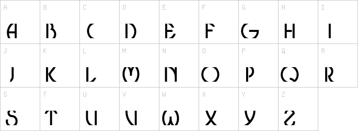 Uppercase characters