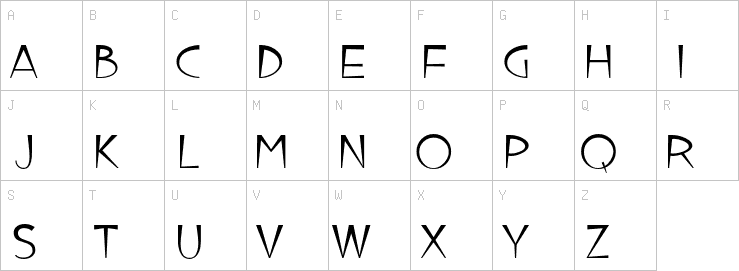 Uppercase characters