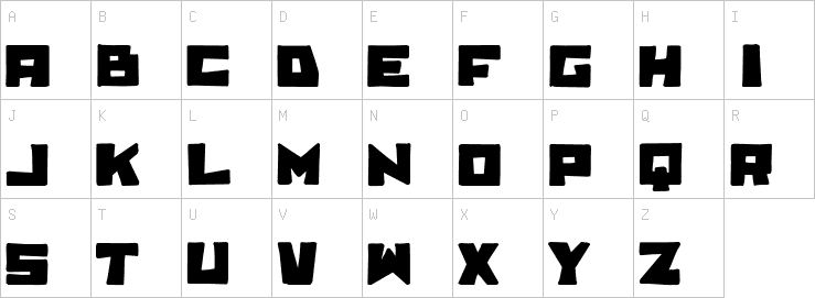 Uppercase characters