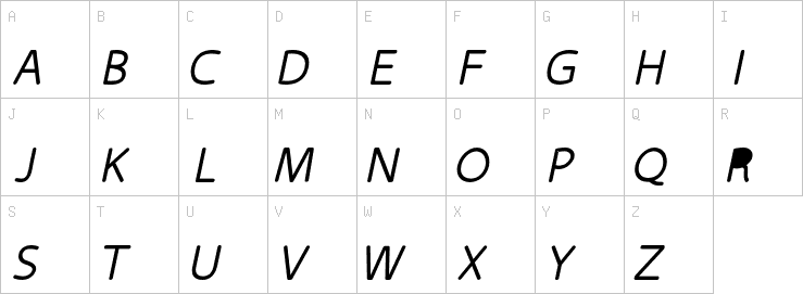 Uppercase characters