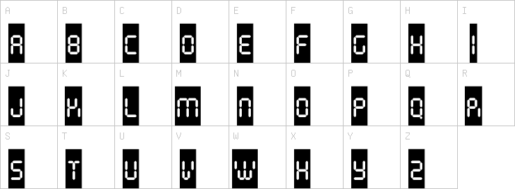 Uppercase characters