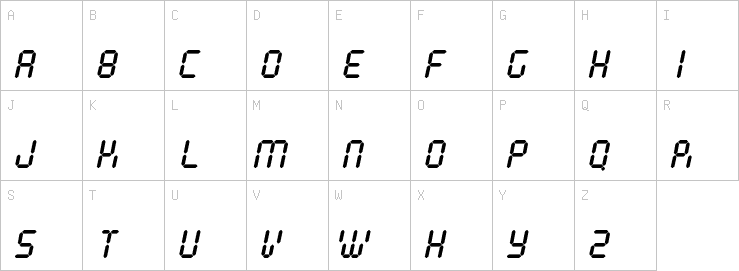 Uppercase characters