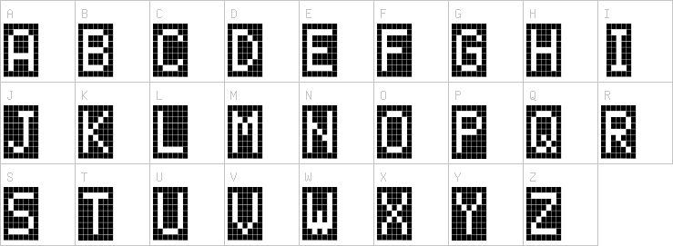 Uppercase characters
