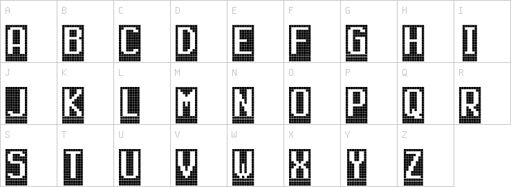 Uppercase characters