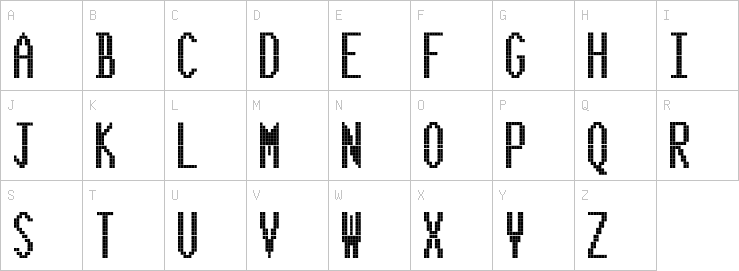 Uppercase characters