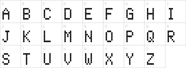 Uppercase characters