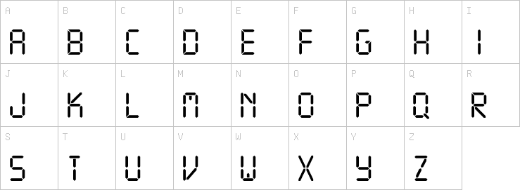 Uppercase characters