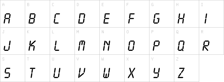 Uppercase characters