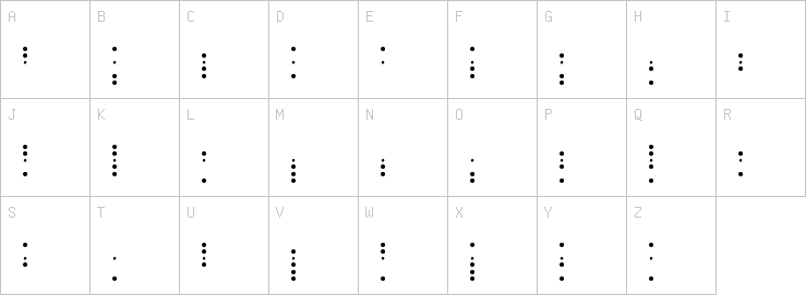 Uppercase characters