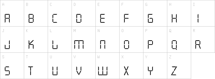 Uppercase characters