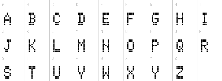 Uppercase characters