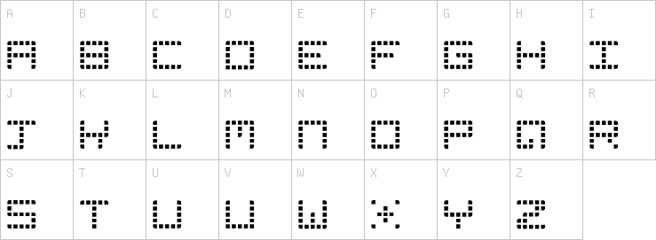 Uppercase characters