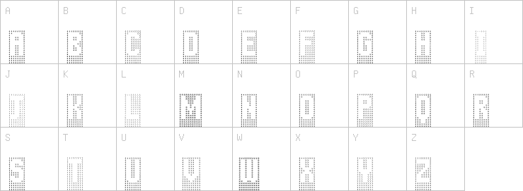 Uppercase characters