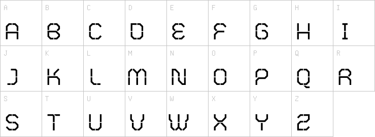 Uppercase characters
