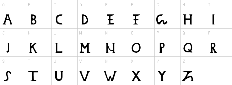 Uppercase characters