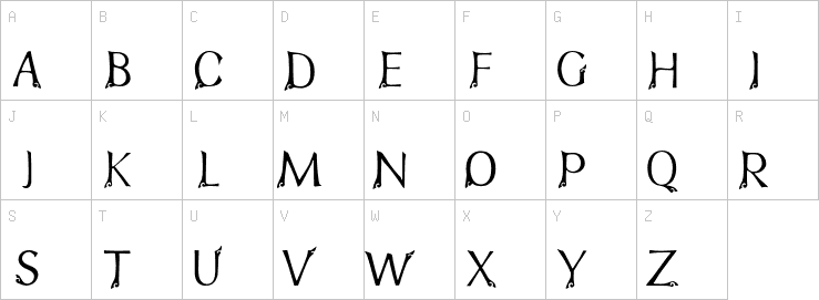 Uppercase characters