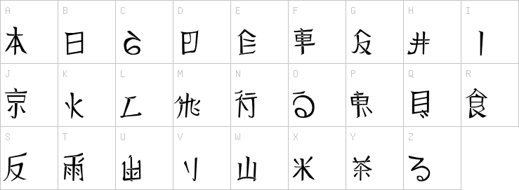 Uppercase characters