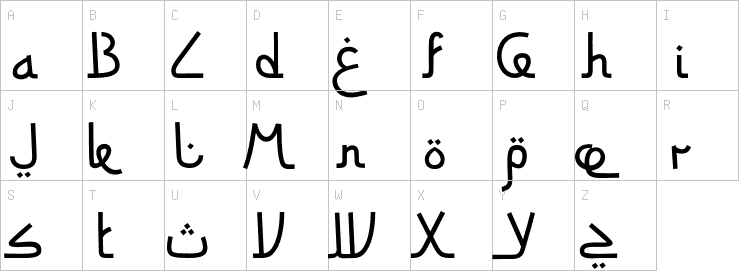 Uppercase characters