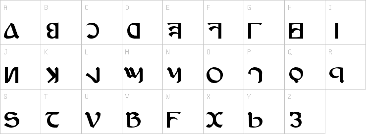 Uppercase characters