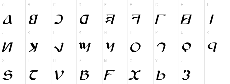 Uppercase characters
