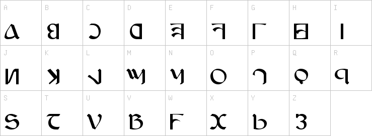 Uppercase characters
