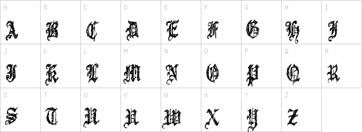Uppercase characters
