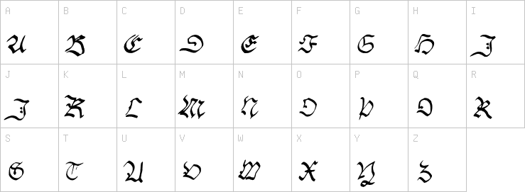 Uppercase characters