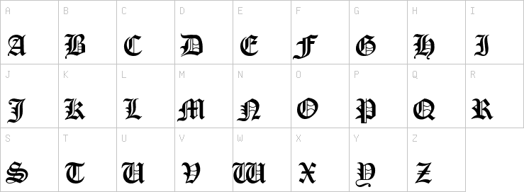 Uppercase characters