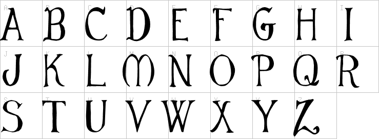 Uppercase characters