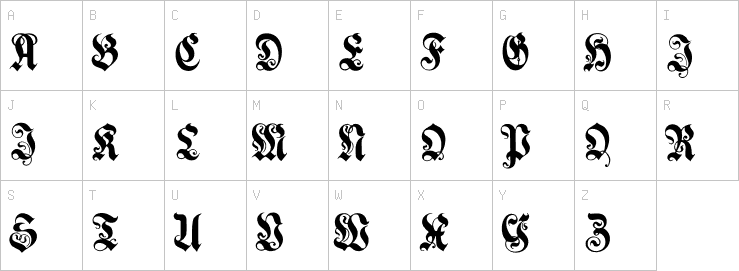 Uppercase characters