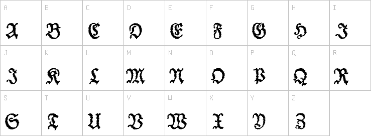 Uppercase characters